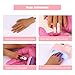 Nail Pratice Training Hand for Acrylic Nails with Stand Bracket,Soft Silicone Maniquin Hand, Flexible Bendable Nail Practice Fake Hand for Nails Art Practice Tool