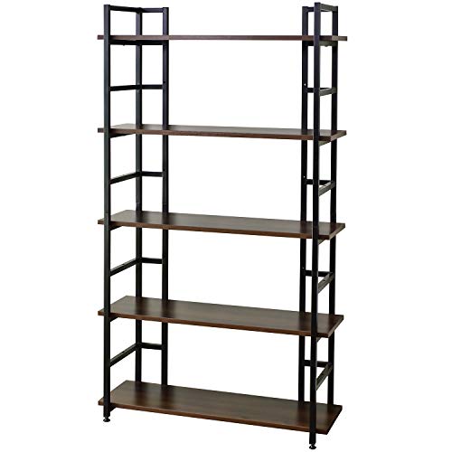 DORIS ドリス オープンシェルフ オープンラック ディスプレイラック 幅90 アイアン 棚板高さ調整可 店舗 什器 おしゃれ ウォルナット ガイル【13772】