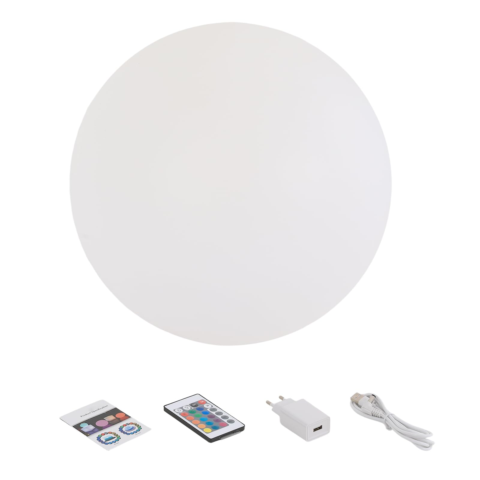 16" impermeabile per esterni, lampada a sfera LED, cambia colore, sfera da giardino con telecomando, 16 colori, 4 modalità, IP65, luce notturna dimmerabile per la casa e la decorazione