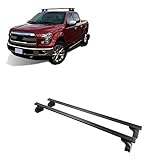 Black Horse Traveler Cross Bar Black Compatible with 2013-2025 Ram 1500|2015-2025 Ford F-150|2013-2025 Chevrolet Silverado 1500|2016-2025 Toyota Tacoma-TR-60BK
