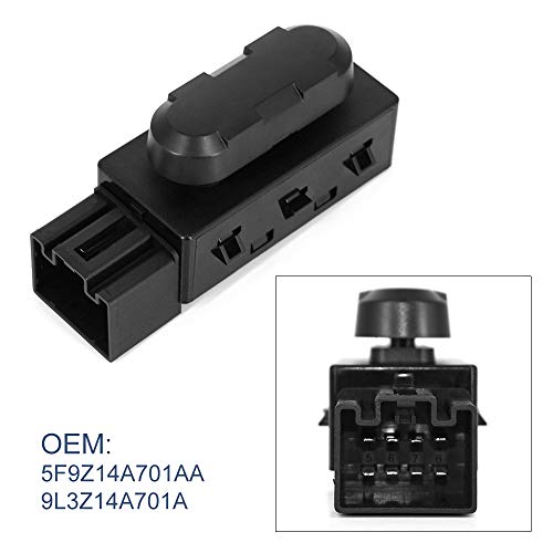 6-Way Power Seat Switch Left Driver Side Fits For F150 F250 5F9T-14B709-Aa 9L3Z-14A701-A Adjuster Switch #TOP1