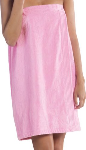 By Lora Terry Womens Bath Wrap, Cotton Wraps For Girls And Womens Free Embroidery One Size Pink Color #TOP26