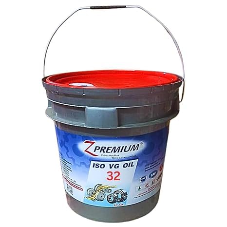 Image of ZPremium ISO VG 32 Hydraulic Oil - Premium Anti-Wear Lubricant with Thermal Stability, Oxidation Resistance & Corrosion Protection | Long-Life Formula for Industrial Machinery & Compressors (10 Litre)