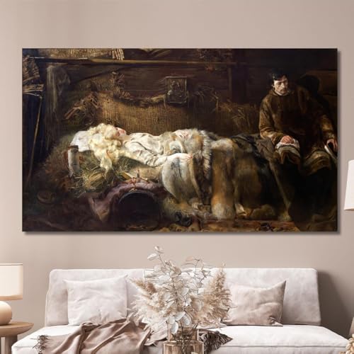 Tableau imprimé Mort d'Elenai Jacek Malczewski grand format