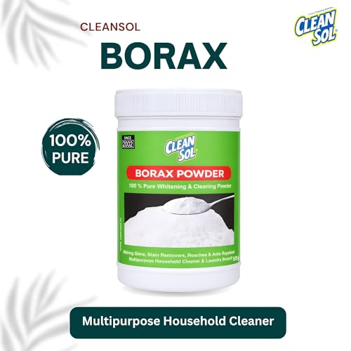 Image of Cleansol Borax Powder 500 g | Multipurpose Cleaning Powder & Laundry Booster | Detergent Enhancer, Stain Removal & Slime Making Use