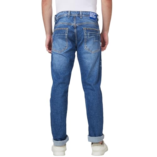 Image of Spykar Men's Rover Regular Fit Mid Rise Casual Jeans