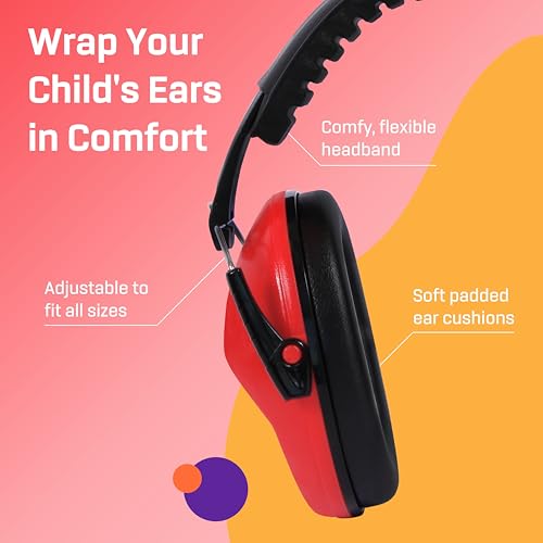 Vanderfields Kids Ear Protection Earmuffs - Noise Cancelling Headphones for Kids, Autism, Toddler, Children - Image 4