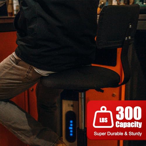 Bundle-Yellow Shop Stool and Black Bar Work Stool