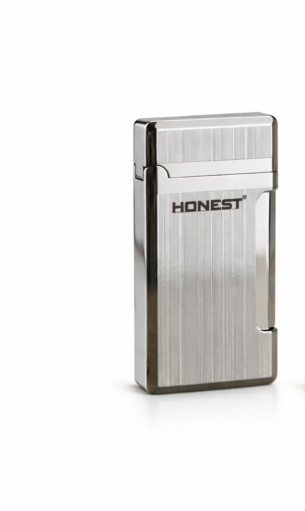 Premium Silver Honest Pocket Lighter Men, Lighter Cigarette Pocket, Windproof & Jetflame, Metal,Refillable for Home Decor & Aesthetics-image-30