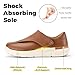 FitVille Diabetic Shoes for Men Dress Shoes Casual Slip On Oxfords Shoes Adjustable Business Formal Wedding Shoes Orthopedic Sneakers for Swollen Feet Bronze 11.5 X-Wide
