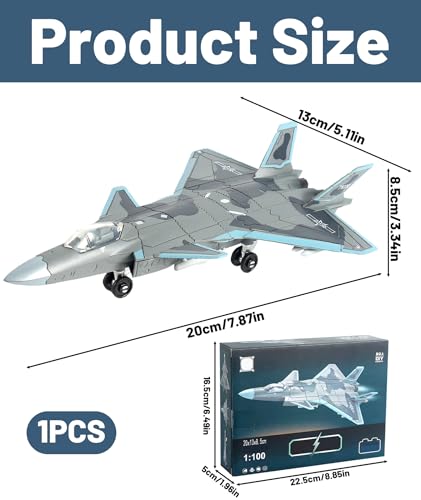 Image of Aircraft Models, Fighter Jet Model 1:200 Scale, Detailed Military Aircraft Model for Collectors and Enthusiasts, Desktop Display or Gift for Aviation Fans, 13 x 20 x 8.5 cm