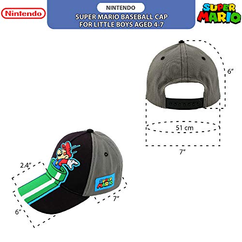 Nintendo Boys Nintendo Toddler Hat For Boyâ€™S Ages 4-7, Super Mario Kids Baseball Cap, Grey, 4-7 Years Us #TOP6