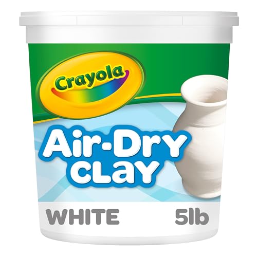 Crayola Air Dry Clay (5lbs), Teacher Supplies, Natural White Modeling Clay for Kids, Sculpting Material, Bulk Craft Supplies for Art Classrooms