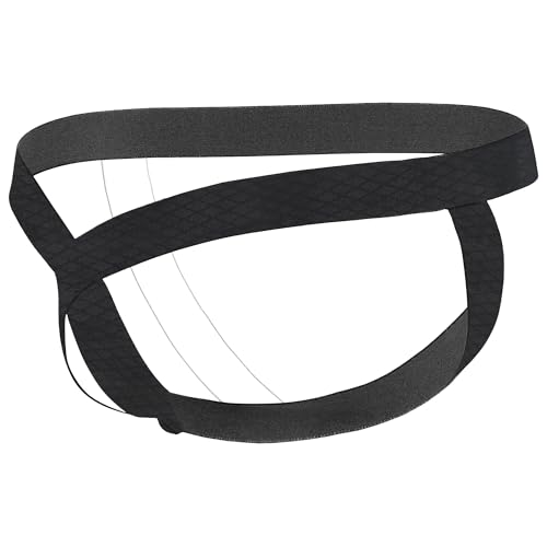 QiaTi Men's Jockstrap Underwear Male Sexy G-String Thong Hollow Out Breathable Athletic Supporters Low Waist Underpants2