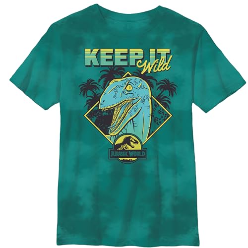 Jurassic Park Jurassic World Boys Short Sleeve Tyrannosaurus Rex Dinosaur T-Shirt, Boys Sizes 4-20