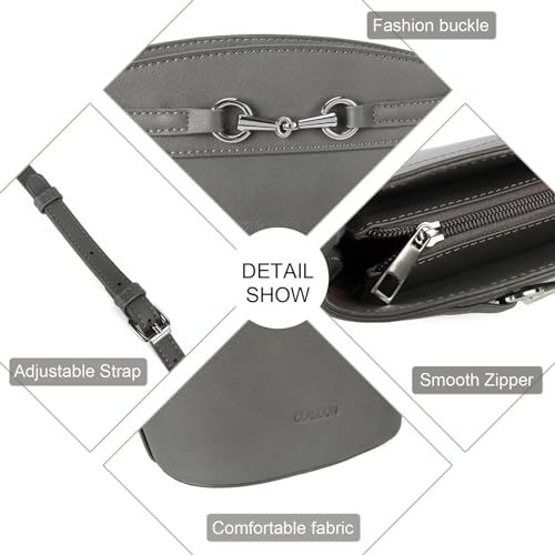 Gladdon Small Crossbody Purses for Women Mini Bucket Shoulder Bags PU Leather Clutch Bag4