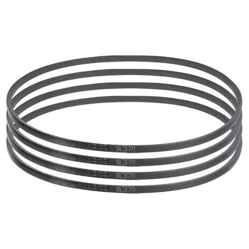 uxcell 4 Pcs 3L370 Classic Wrapped Rubber V-Belt, 37"(940mm) Outside Circumference, 3L Profile V Belt 3/8" Width 7/32" Height