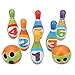YUANKEECE for Kids Bowling Set, Indoor Outdoor Game for Boys and Girls Ages 3+, Includes 6 Pins and 2 Balls, Safe Foam Material, Developmental Toy for Motor Skills and Family Fun