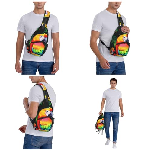 Bolso tipo sling negro para uso urbano miniatura 6