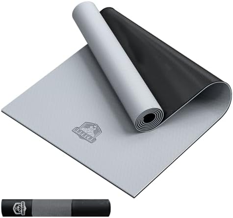 HAPBEAR Large Yoga Mat - 72"x36" Extra Wide Exercise Mat - 1/4" T...