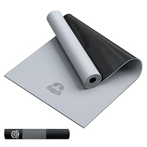 HAPBEAR Large Yoga Mat – 72″x36″ Extra Wide Exercise Mat – 1/4″ Thick Dual Color PVC | Anti-Slip Surface & High Cushioning – Ideal for Yoga, Pilates & Home Workouts – Bonus Mesh Bag