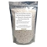 Mini Marshmallows for Hot Chocolate - Vanilla Flavored Dehydrated Marshmallow Bits 1Pound in Reusable Bag - Dried Marshmallows Mini - Perfect Topping for Cereal and Baked Treats by ASOZI