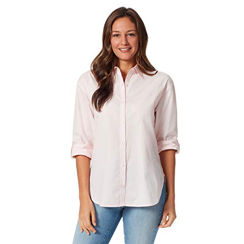 Image of Gloria Vanderbilt Women's Amanda Oversized Button Down Shirt with Roll-tab Sleeves