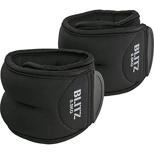 Blitz Ankle, Pesi Unisex-Adulto, Nero, 2 x 1 kg