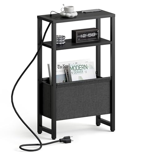 IRCPEN Slim End Table with Charging Station