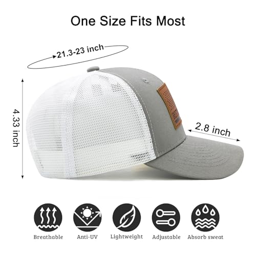 Image of Waldeal Papa Trucker Hat, Adjustable Snapback Dad Hats for Men, Fathers Day Birthday Gifts from Daughter