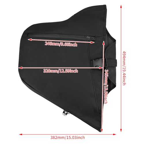 Soft Lowers Chaps Cubiertas para Protectores de Motor para Softail 2018 en adelante | Calentadores de Piernas de Nylon, Cubiertas para Barras de Choque, para Fat Boy FLFBS 114 FLFB 107 Slim FLSL Standard FXST Street Bob Breakout miniatura 5