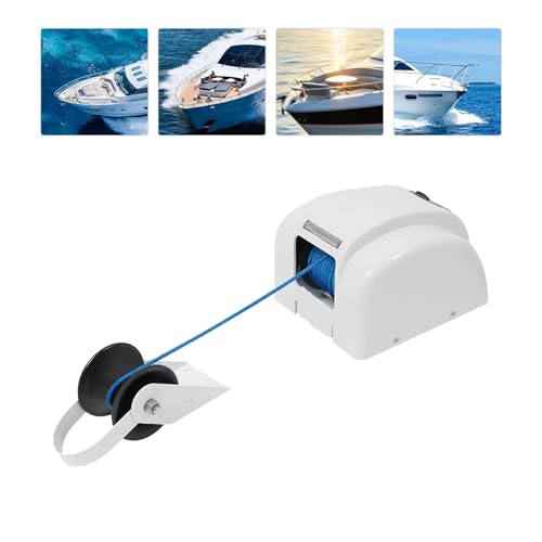 Winche eléctrico ancla 12V para botes con control remoto miniatura 2