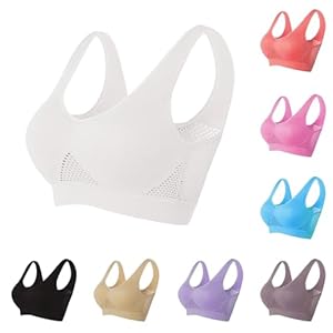Breathable Cool Liftup Air Bra No Steel Ring Women’s Underwear Hollow Breathable Mesh Hole Large Size Sports Bra
