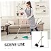 GLEAVI Broom and Dustpan Set with Handle for Home and Outdoor Cleaning Soft Horsehair Bristles for Dust and Pet Hair Removal All