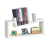 Modernes Design: Kleine Wandregal wird leicht angeschrägt in größere Regal geschraubt - Sodass ein modernes und ausgefallenes Design entsteht - Ein garantierter Deko-Hingucker in Ihrer Wohnung