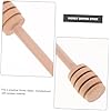 UKCOCO 12pcs Reusable Wooden Honey Dipper Sticks Honey Mixing Rods for Home Weddings Parties Elegant Stirring Sticks Jams Easy to Clean Reuse