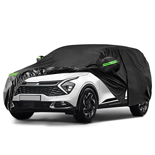 Image of Car Covers Waterproof All Weather Replace for 2020-2025 Kia Sportage, 6 Layers Custom-Fit Outdoor Full Car Covers with Zipper Door for Snow Rain Dust Hail Protection (Sportage)