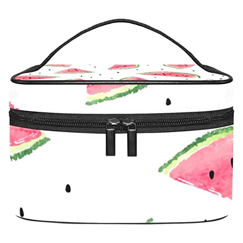 Trousse de toilette de voyage à motif pastèques pour votre routine beauté