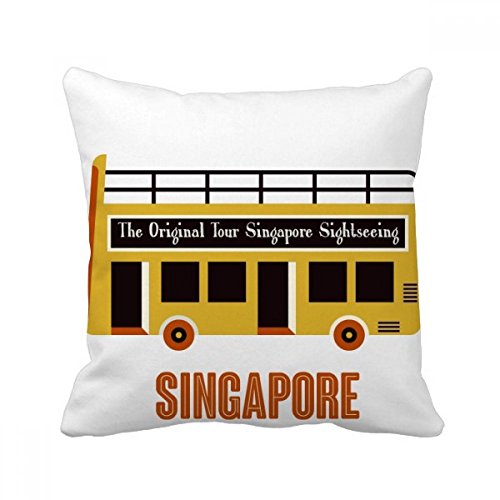 Coussin Singapour Téléphérique 40x40 Housse Oreiller Insert Décor Salon Multicolor