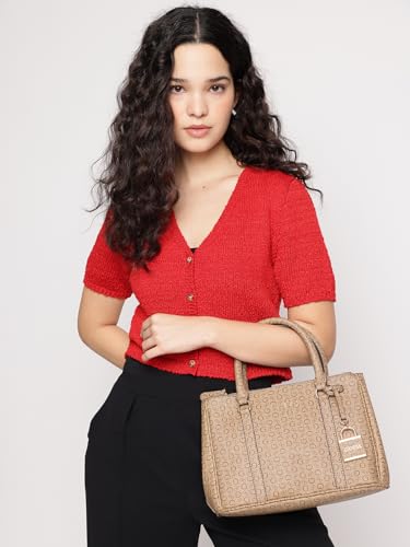 Image of Guess Women's Printed Satchel Bag| Ladies Purse Handbags | Gift For Ladies