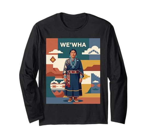 We'wha - Zuni Native American lhamana Gender History Long Sleeve T-Shirt