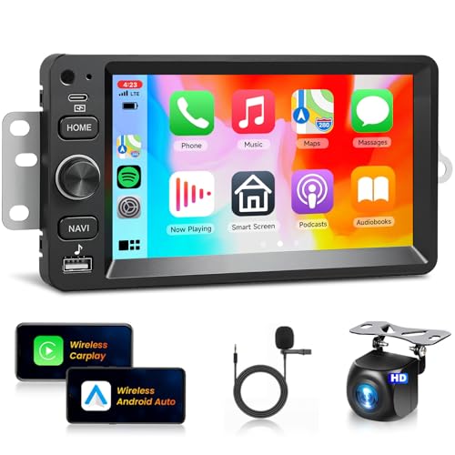 Car Stereo for Chevrolet Chevy Silverado Impala Tahoe GMC Sierra Yukon Hummer 2+64G Car Radio WiFi Wireless Carplay Android Auto,7“ IPS,GPS,FM,SWC,Bluetooth,Backup Camera for Silverado Plug-and-Play