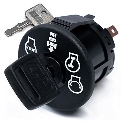 HD Switch Ignition Key Switch Replaces Ariens Gravely 21546319 Craftsman 33457 Lawn Mowers Tractors - Starter KeySwitch w/ 2 Keys & Free Carabiner