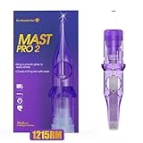 Mast Pro2 Tattoo Needles Cartridges, Pro Needles Pins for Super Aritsts, 20 Count, Disposable Round Magnum 1215RM