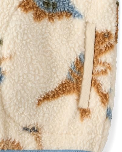 Image of The Children's Place Baby Boys' And Toddler Long Sleeve Sherpa Fleece Full Zip Jacket