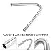 Diesel Heater Exhaust Pipe & Silencer Muffler, TZUTOGETHER Parking Heater Stainless Steel Exhaust Extension Kit (60cm)