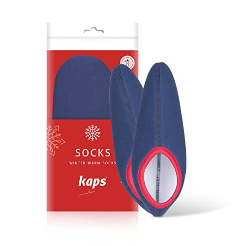 Kaps Stiefelsocken Winter Line Schuheinlagen - Gummistiefelsocken aus Acryl Filz und Baumwolle für Mehr Wäremschutz Gegen Kalte Füsse - 43/44