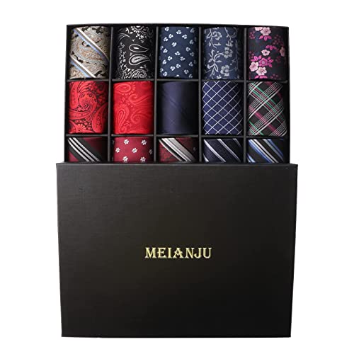 Image of Mens Ties, Mens Zipper Ties Neckties for Men, Silky Zip Up Ties, Men's Pretied Ties Set