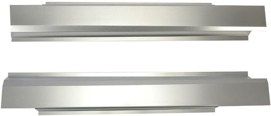 2pcs Repair Rocker Panel Patch Set Left Driver Outer Side Steel Silver Galvanized GNT-AM-097A 800240L SORPF0DR1SRC