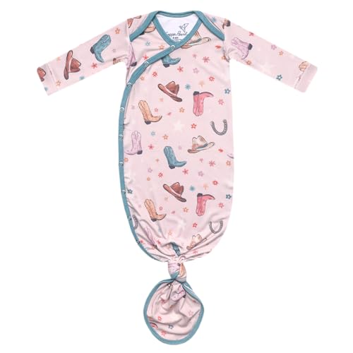 Copper Pearl Newborn Knotted Gown Cheyenne